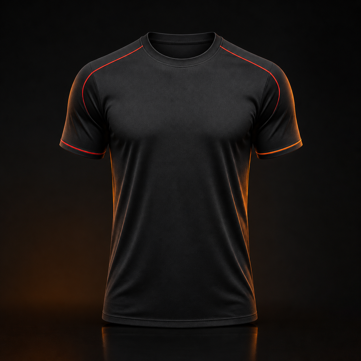 Mockup de camisa preta personalizada da Pista Quente
